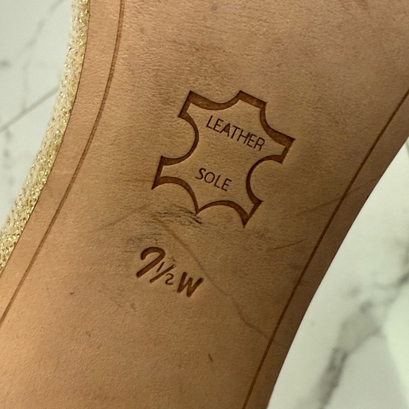 Sam Edelman Glittery Gold Heels Size 7 1/2 - Picture 2 of 7